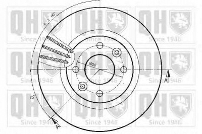 QUINTON HAZELL bdc3899 -  Тормозной диск